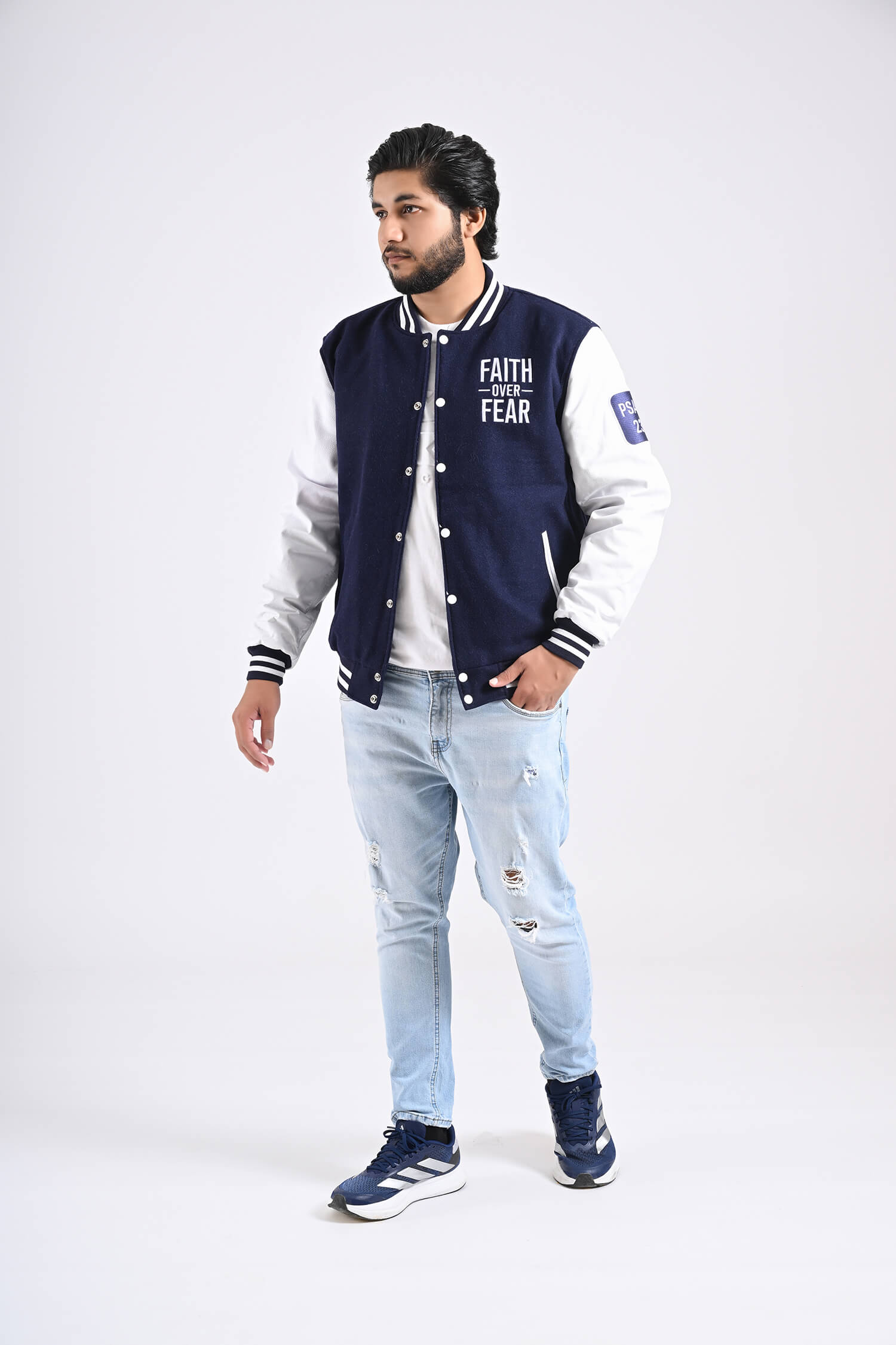 Faith Over Fear Men’s Varsity Jacket