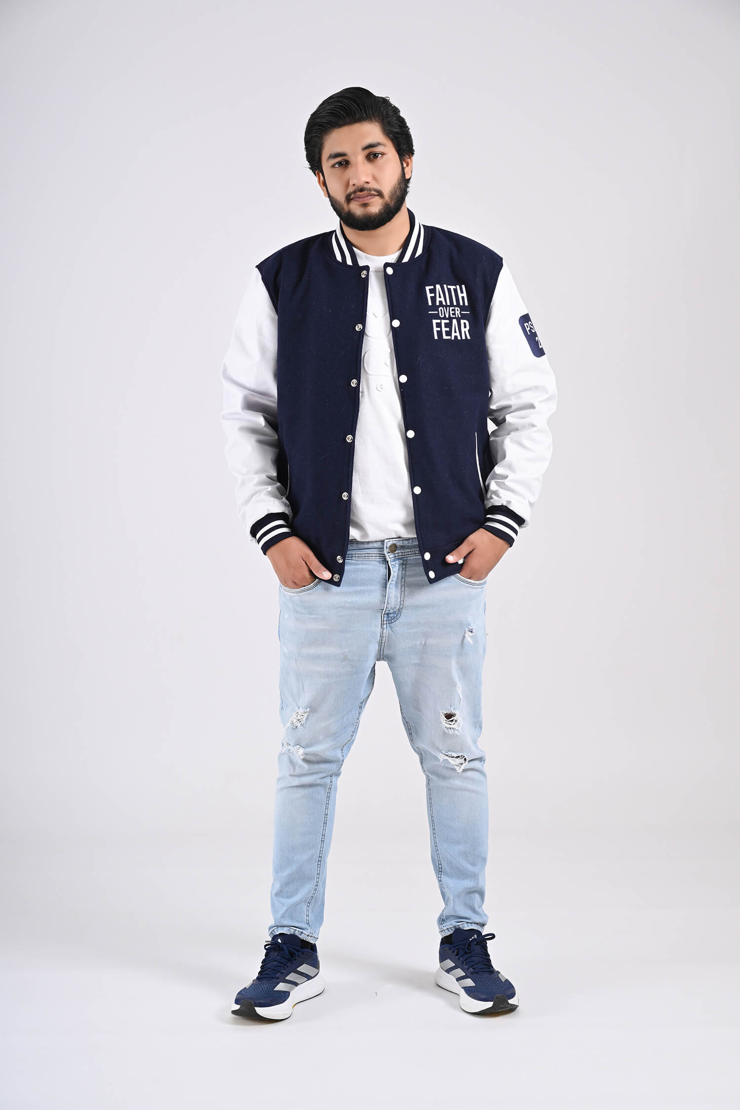 Faith Over Fear Men’s Varsity Jacket