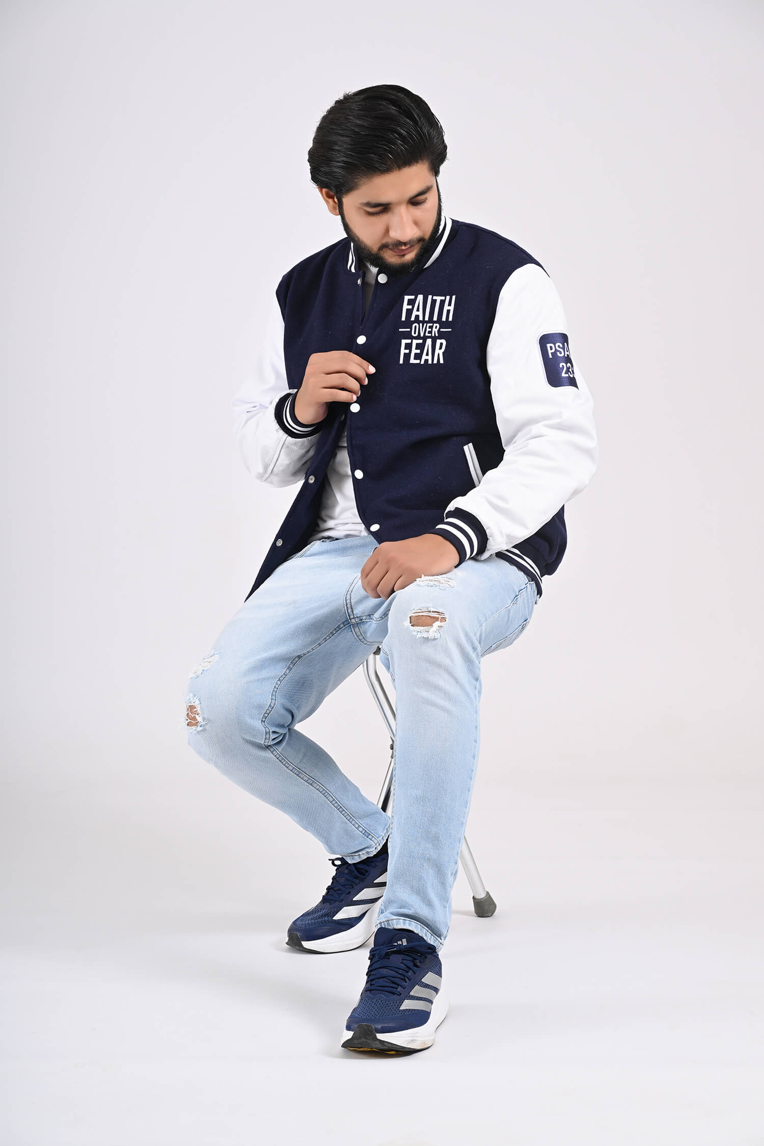 Faith Over Fear Men’s Varsity Jacket