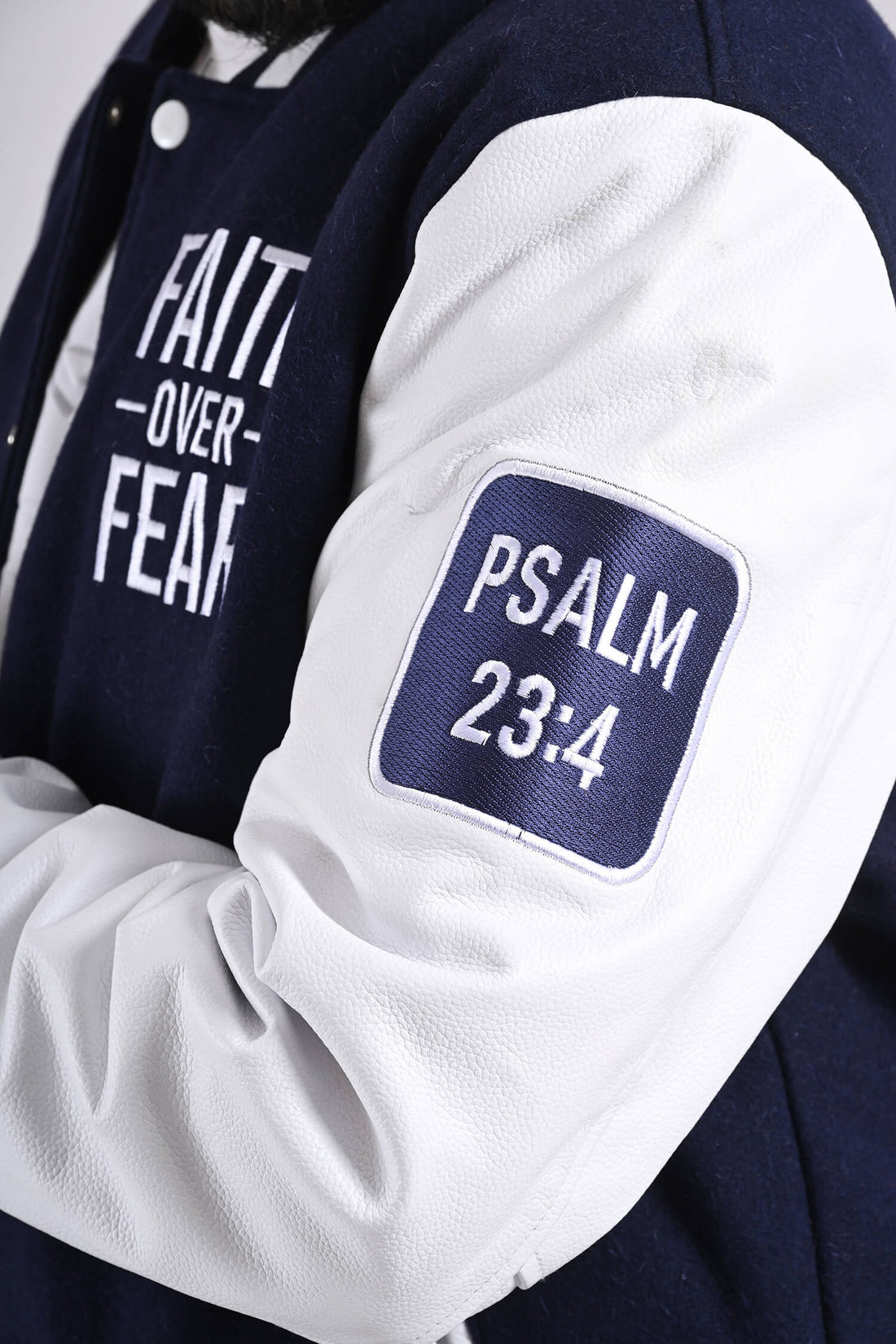 Faith Over Fear Men’s Varsity Jacket