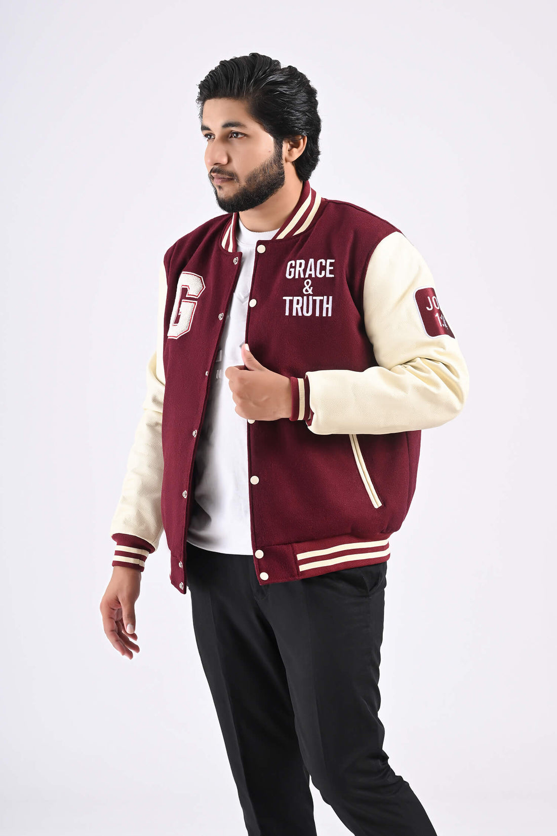 Grace and Truth Men’s Varsity Jacket