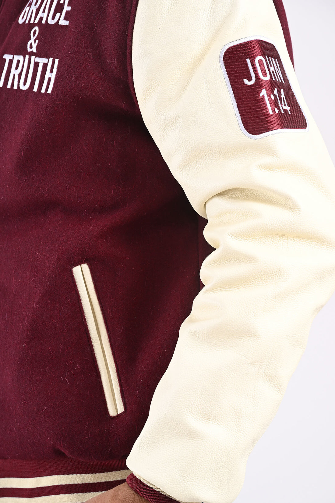 Grace and Truth Female Varsity Jacket