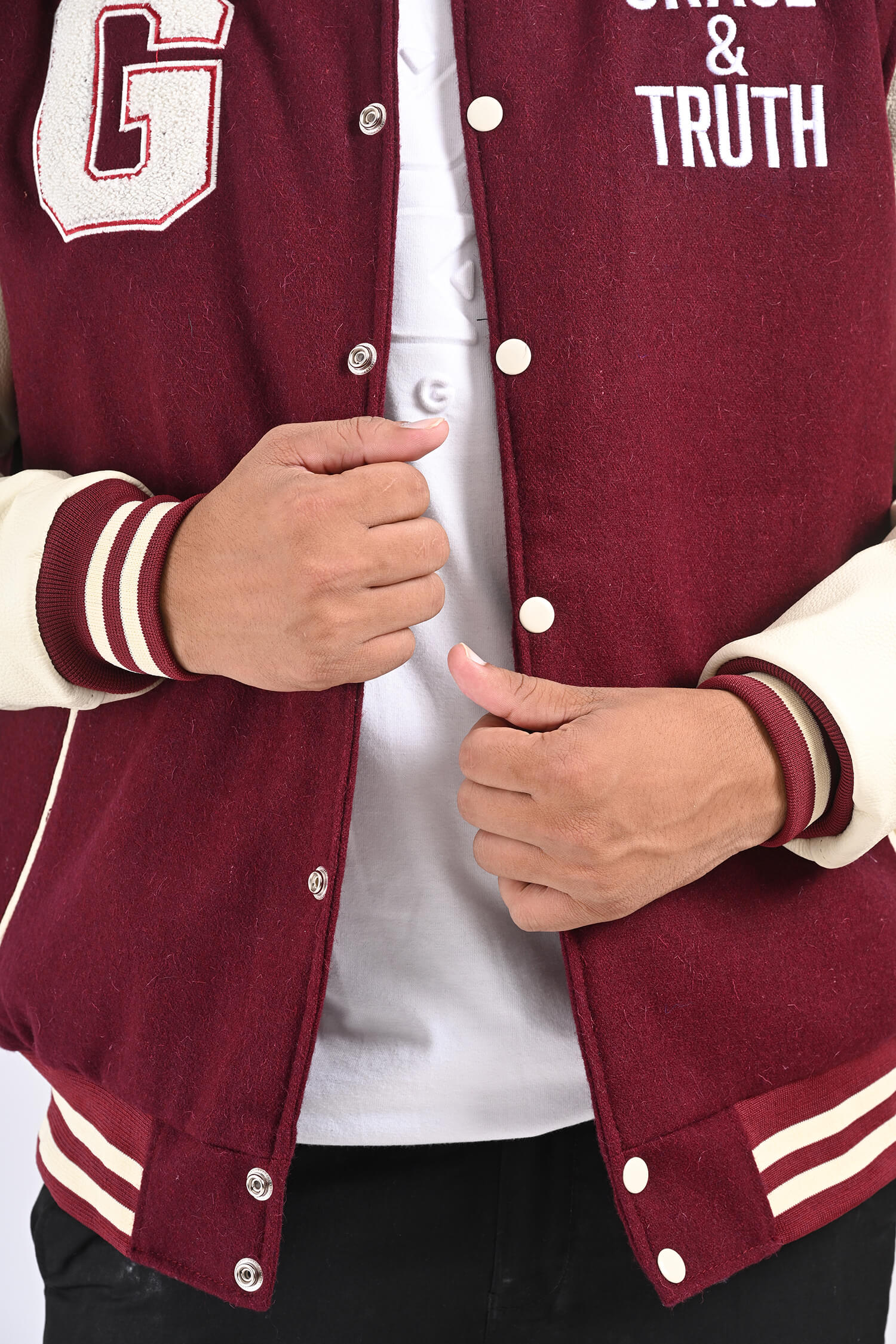 Grace and Truth Female Varsity Jacket