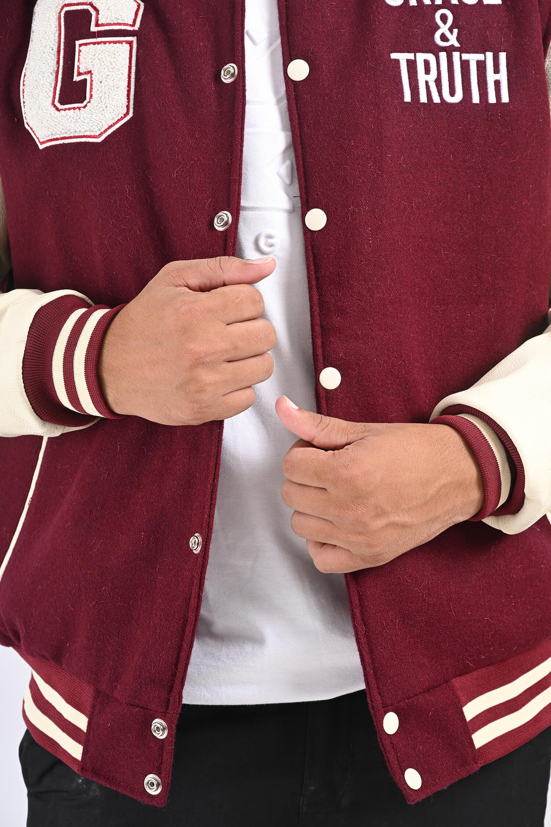 Grace and Truth Female Varsity Jacket