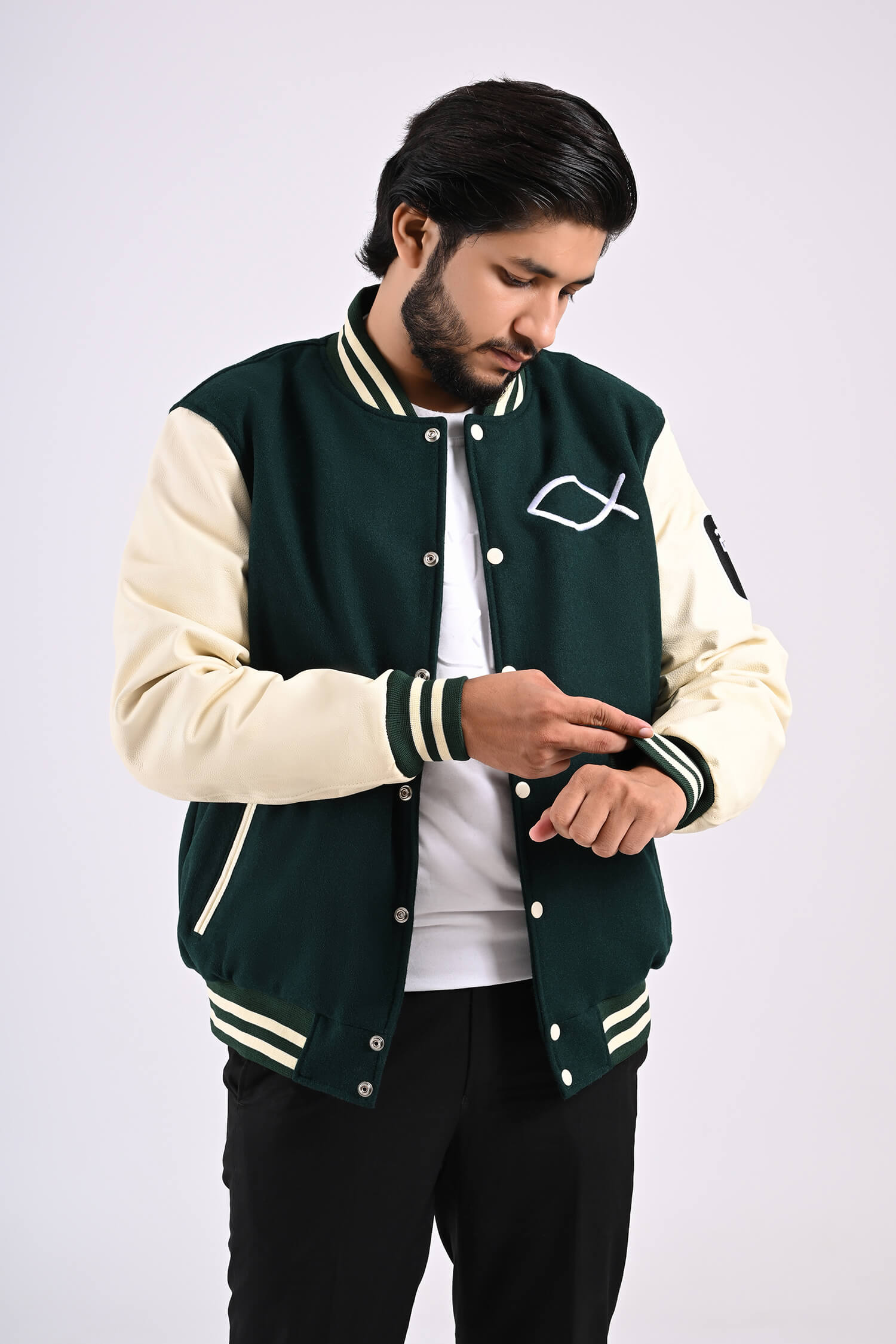 Walk By Faith Men’s Varsity Jacket