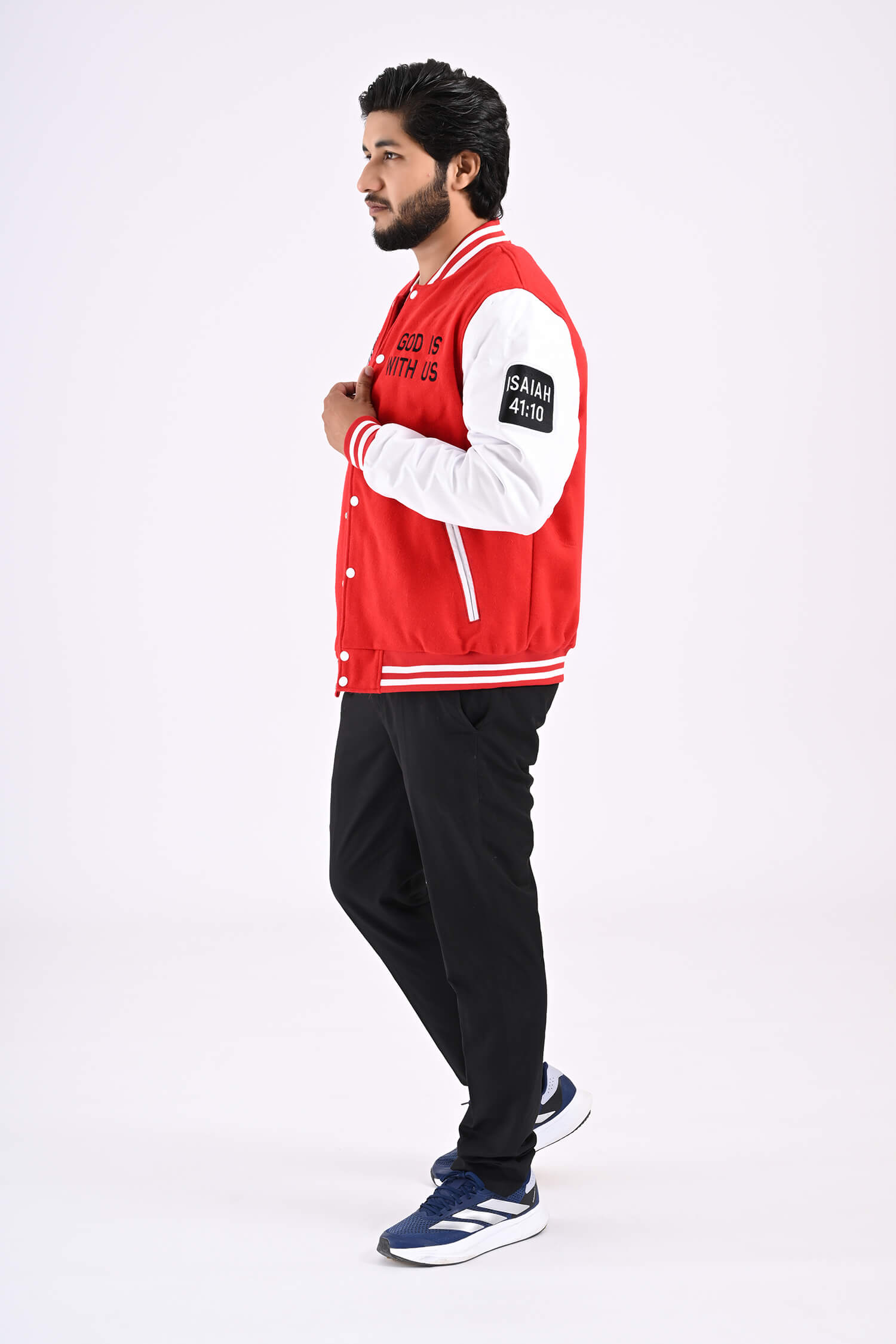 Lion of Judah Men’s Varsity Jacket (Red)