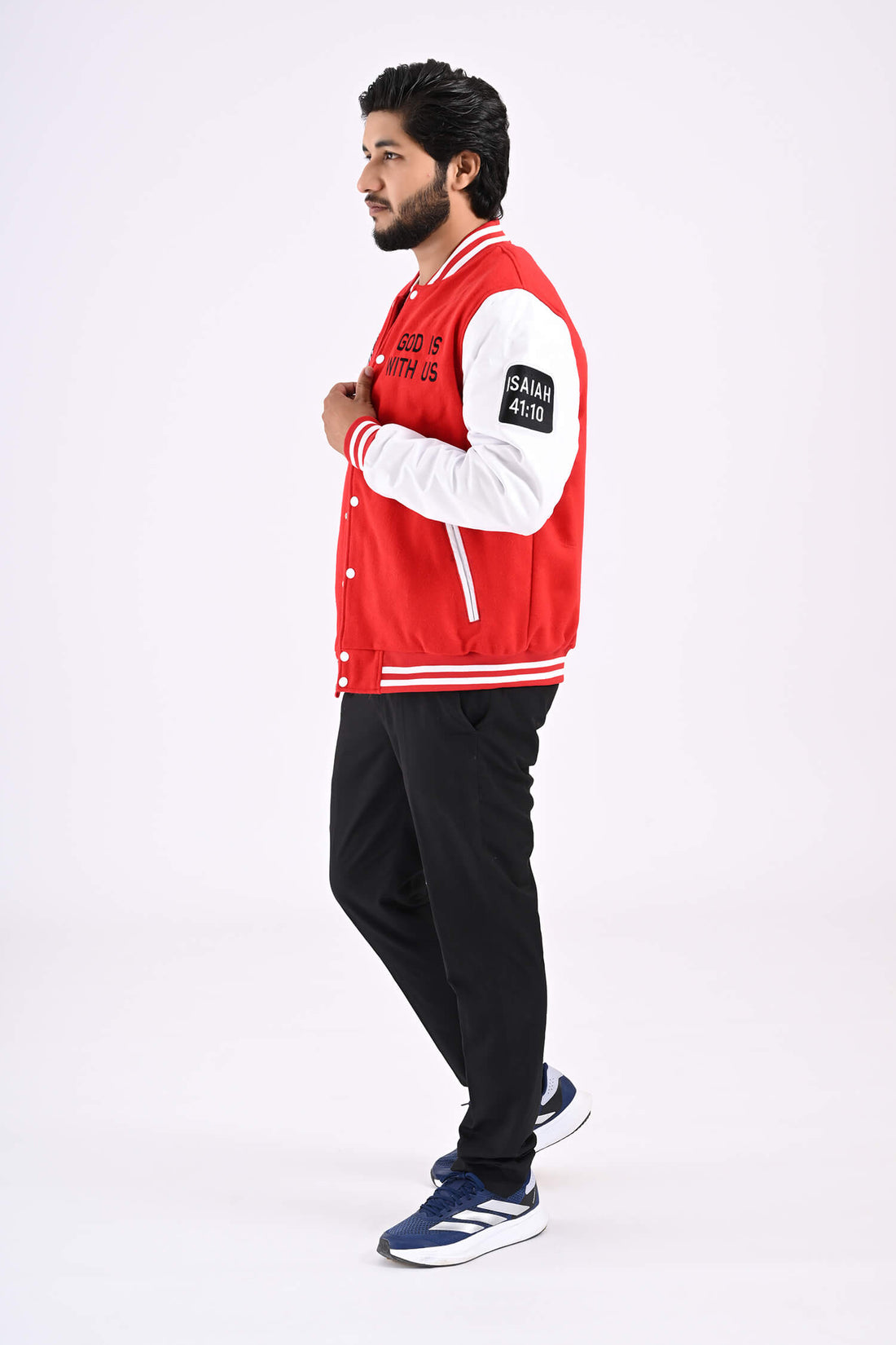 Lion of Judah Men’s Varsity Jacket (Red)
