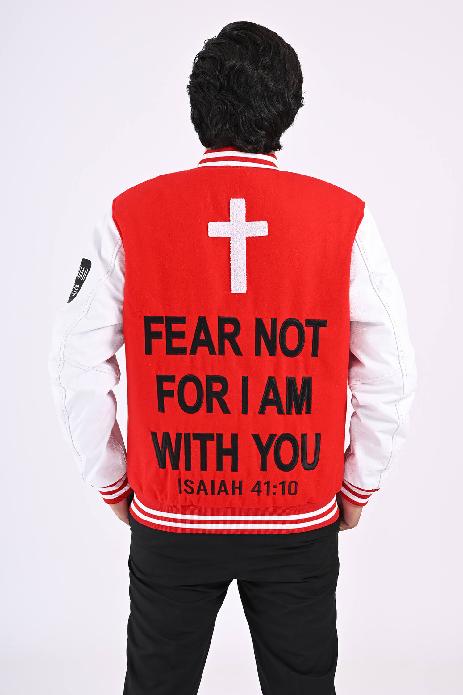 Lion of Judah Men’s Varsity Jacket (Red)