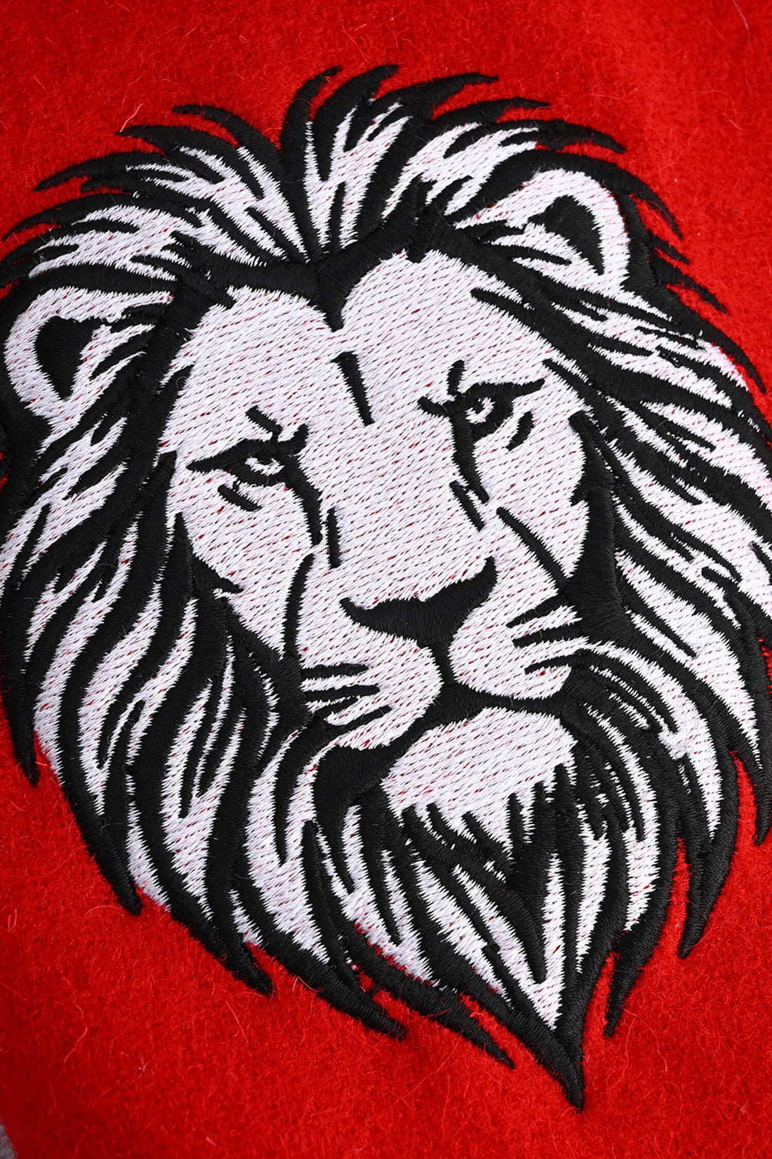 Lion of Judah Female Varsity Jacket (Red)