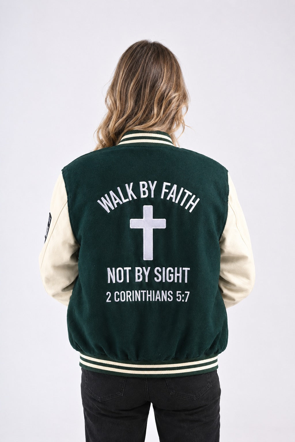 Walk By Faith Female Varsity Jacket